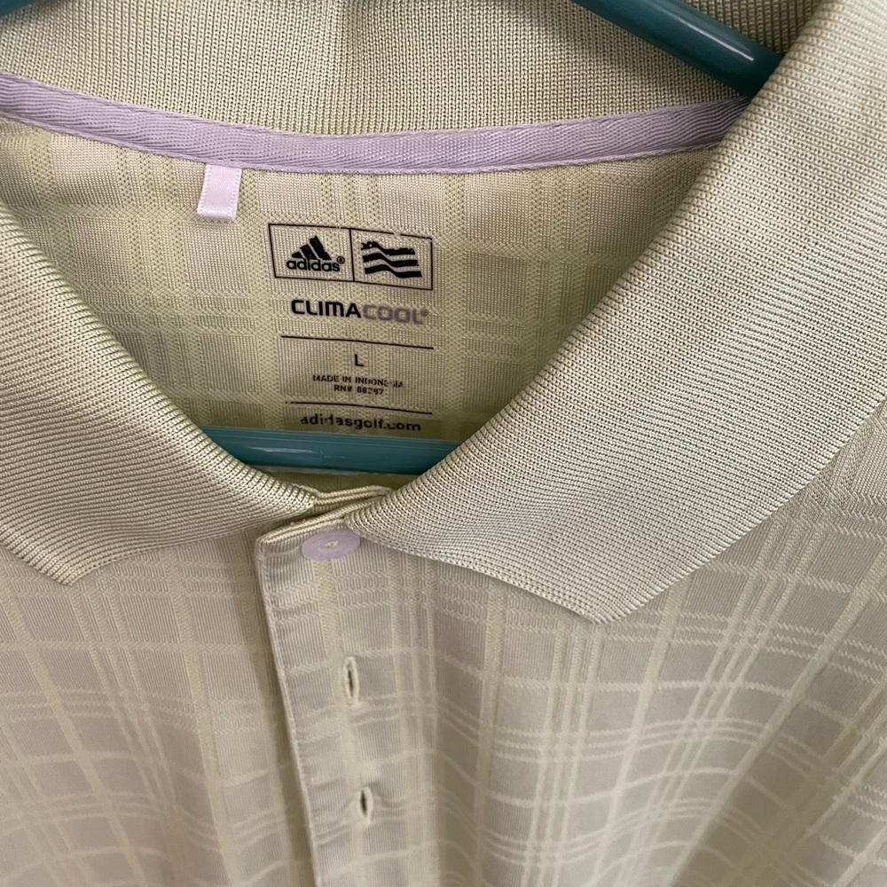 Adidas golf polo shirt with logo